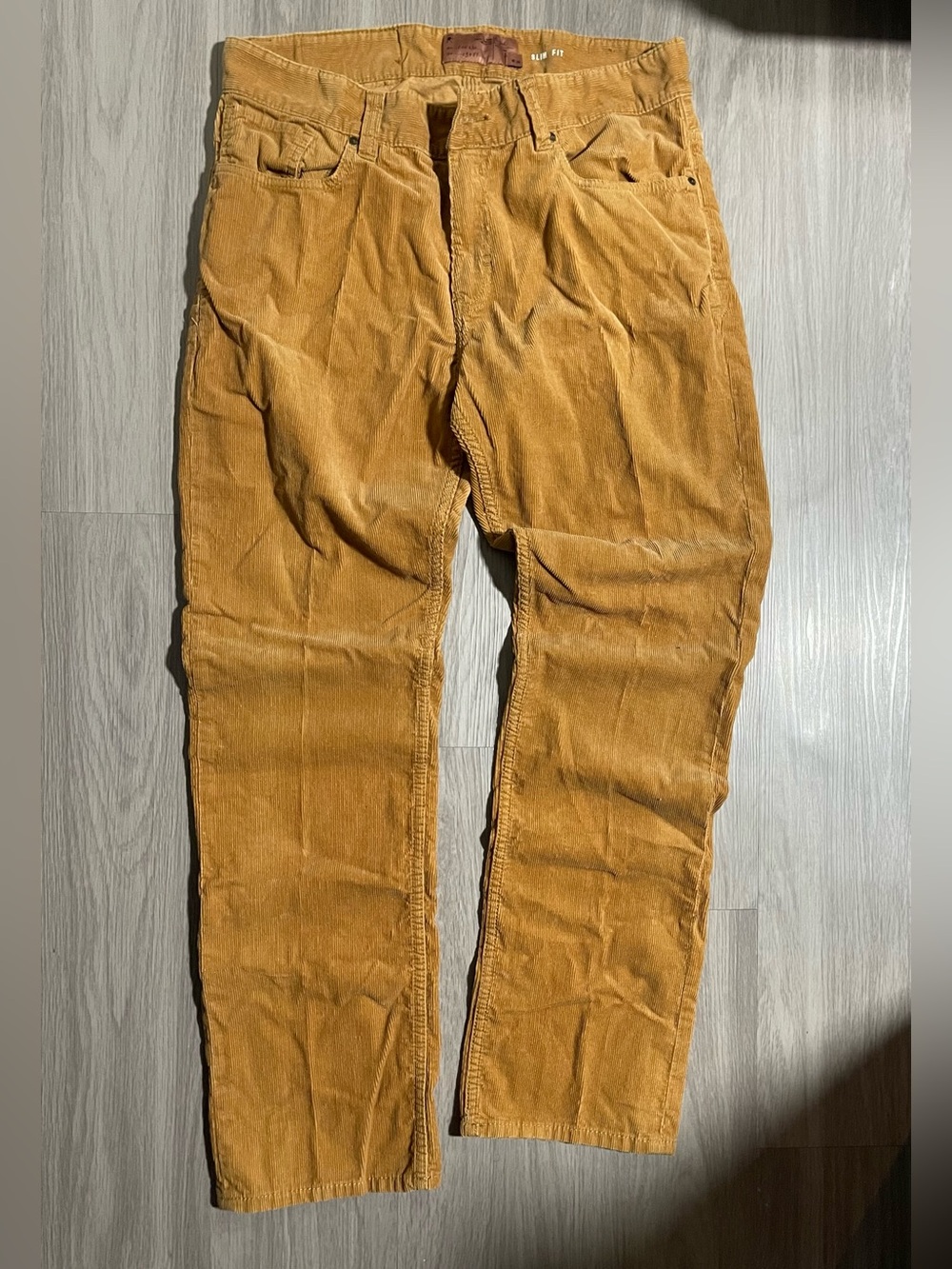 Men's Corduroy Pants in Mustard